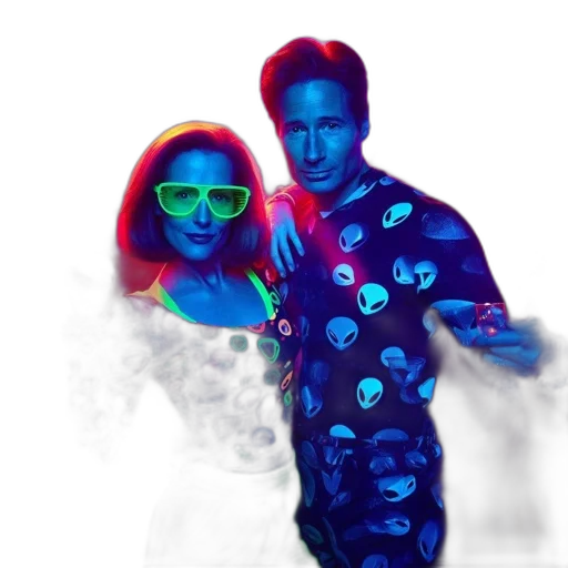 concept art, 3d render, vaporwave, neon lights, outer space, neon, vibrant, neon-lit transparent PNG cut-out