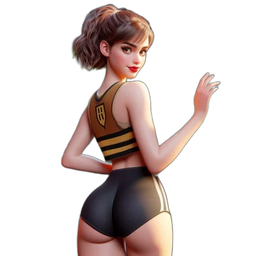 dress, concept art, fantasy art, cartoon, pixel art, golden, animated, woman transparent PNG cut-out