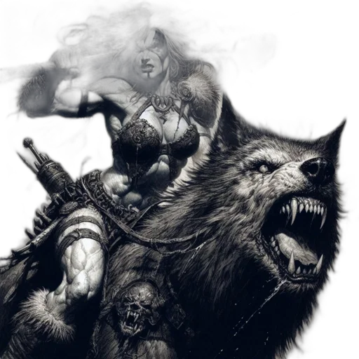 animal, creature, fantasy art, concept art, comic book art, photorealistic, intense, scene transparent PNG cut-out
