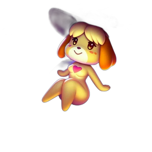 staff, hat, creature, animal, pixel art, 3d render, concept art, watercolor transparent PNG cut-out
