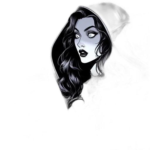 face, mask, comic book art, fantasy art, cartoon, concept art, fire, fog transparent PNG cut-out