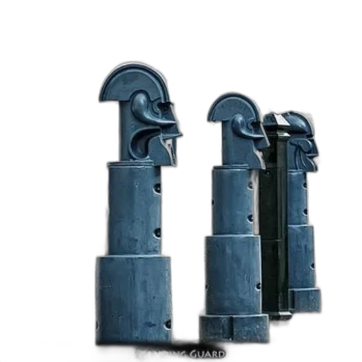 weapon, shoes, furniture, robot, 3d render, concept art, photorealistic, blue transparent PNG cut-out