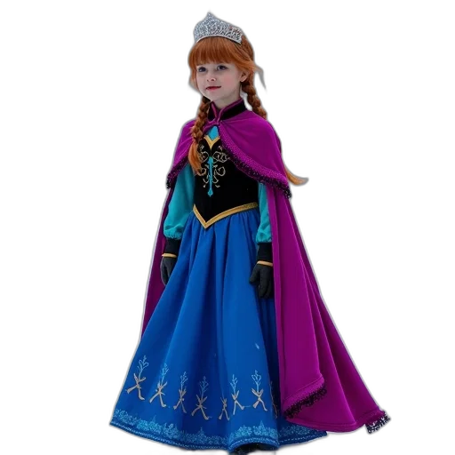 dress, crown, 3d render, concept art transparent PNG cut-out
