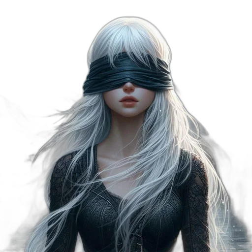 mask, face, fantasy art, concept art, comic book art, cyberpunk, monochrome, dark transparent PNG cut-out