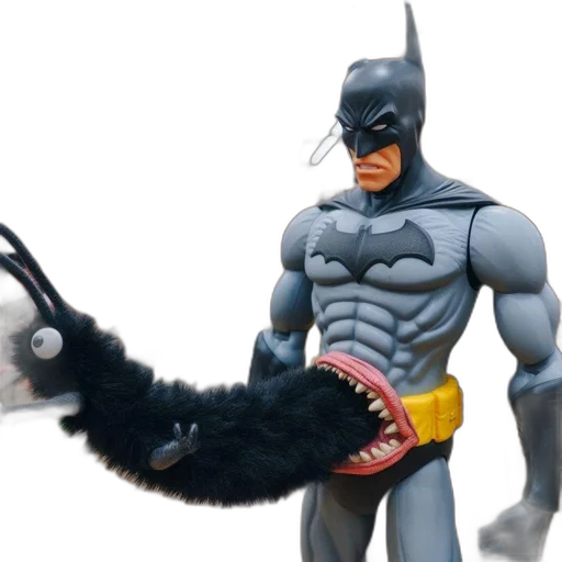 weapon, animal, creature, staff, concept art, 3d render, comic book art, batman transparent PNG cut-out