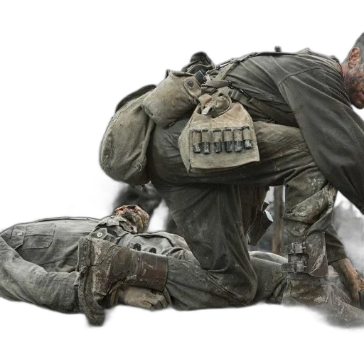 jacket, weapon, concept art, photorealistic, 3d render, earth tones, soldier, camouflage transparent PNG cut-out