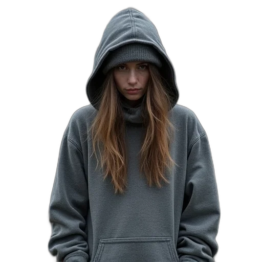 jacket, hat, staff, dress, 3d render, photorealistic, concept art, dark transparent PNG cut-out