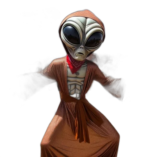 mask, dress, creature, robot, concept art, fantasy art, 3d render, comic book art transparent PNG cut-out
