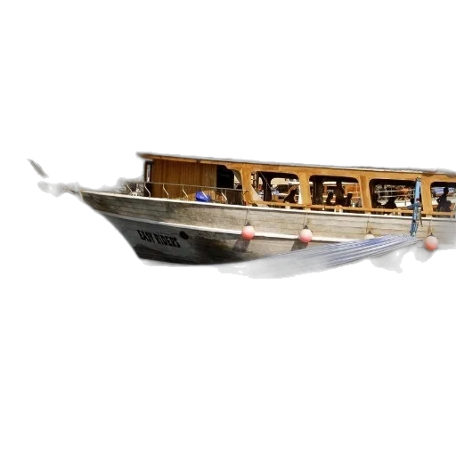 3d render, concept art, photorealistic, large, boat, name, east, rider transparent PNG cut-out
