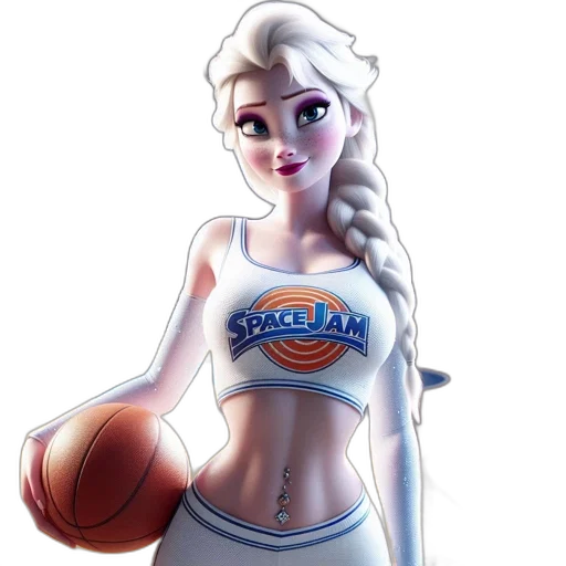cartoon, fantasy art, 3d render, concept art, animated, female, figure, stands transparent PNG cut-out