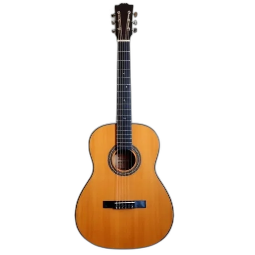 classical, guitar, natural, wood, finish, leaning, against, white transparent PNG cut-out