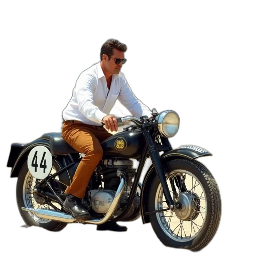jacket, car, photorealistic, 3d render, concept art, earth tones, vintage, motorcycle transparent PNG cut-out
