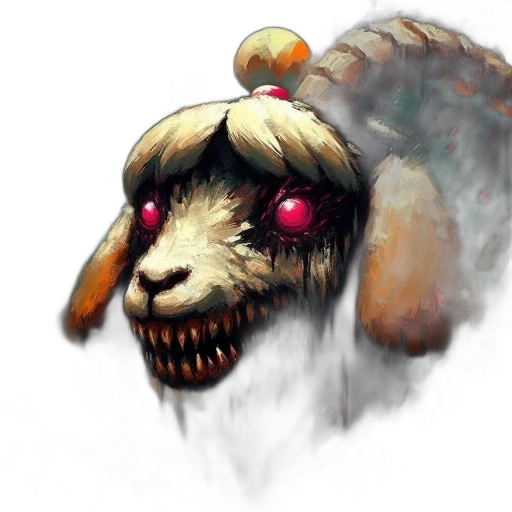 creature, mask, face, animal, concept art, fantasy art, watercolor, pixel art transparent PNG cut-out