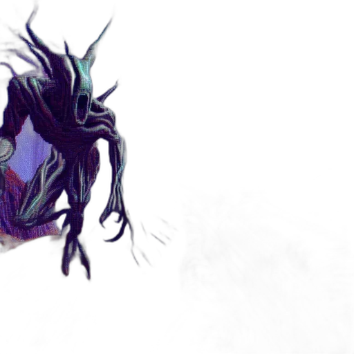 creature, dragon, mask, hair, concept art, fantasy art, watercolor, pixel art transparent PNG cut-out