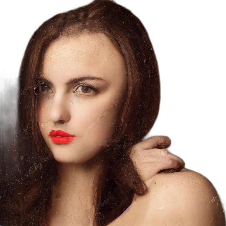 face, hair, dress, jewelry transparent PNG cut-out