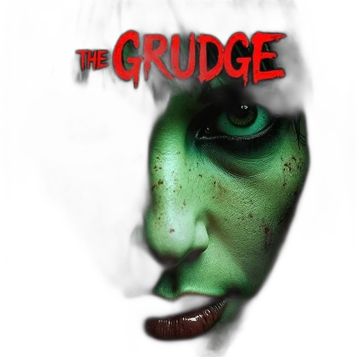 face, concept art, comic book art, cartoon, cover, movie, grudge, close-up transparent PNG cut-out