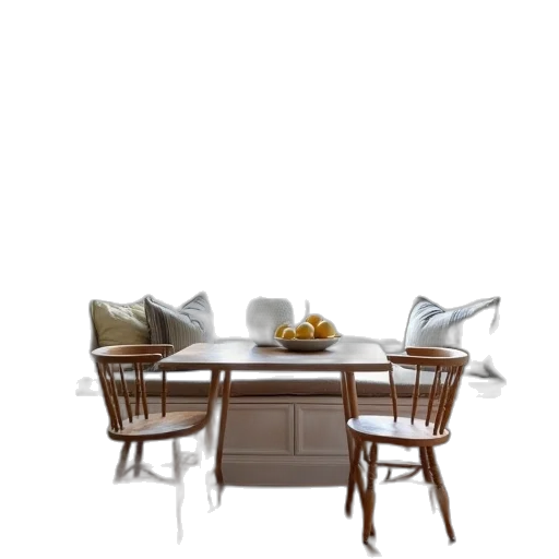 furniture, 3d render, photorealistic, earth tones transparent PNG cut-out