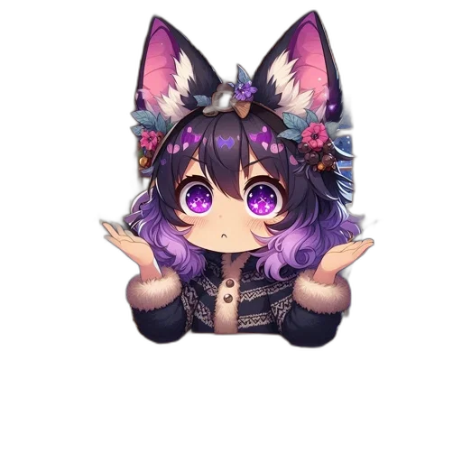 staff, creature, animal, anime, pixel art, fantasy art, watercolor, anime-styled transparent PNG cut-out