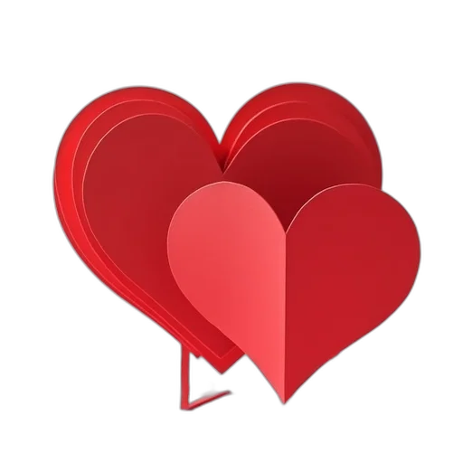 3d render, how, make, valentine transparent PNG cut-out