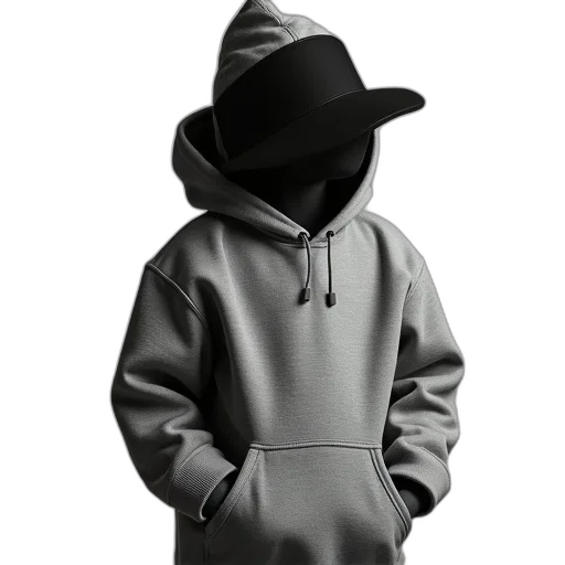 jacket, hat, staff, 3d render, photorealistic, concept art, gray, baby transparent PNG cut-out