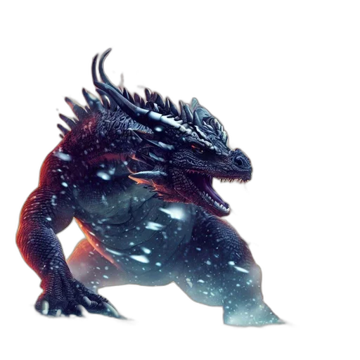 dragon, creature, animal, staff, concept art, fantasy art, 3d render, pixel art transparent PNG cut-out