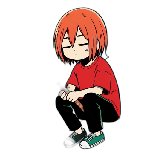 staff, jacket, hair, weapon, cartoon, anime, pixel art, concept art transparent PNG cut-out