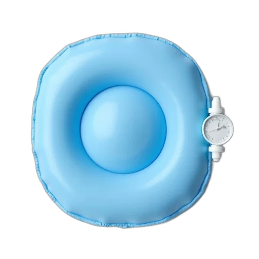 jewelry, crown, blue, inflatable, mattress, white, valve, side transparent PNG cut-out