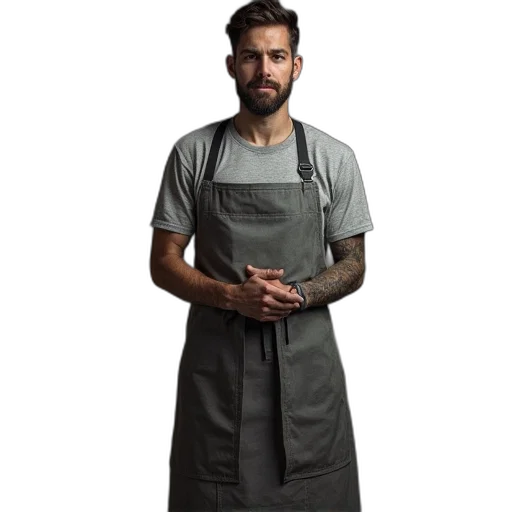 staff, dress, food, grey transparent PNG cut-out