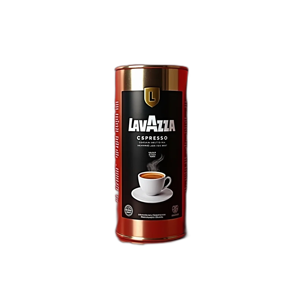 3d render, photorealistic, can, lavazza, caff, xc3, xa8, espresso transparent PNG cut-out