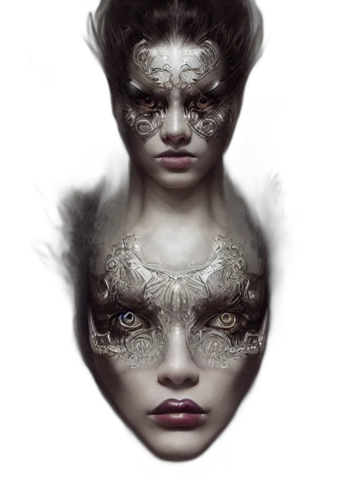 mask, face, creature, crown transparent PNG cut-out
