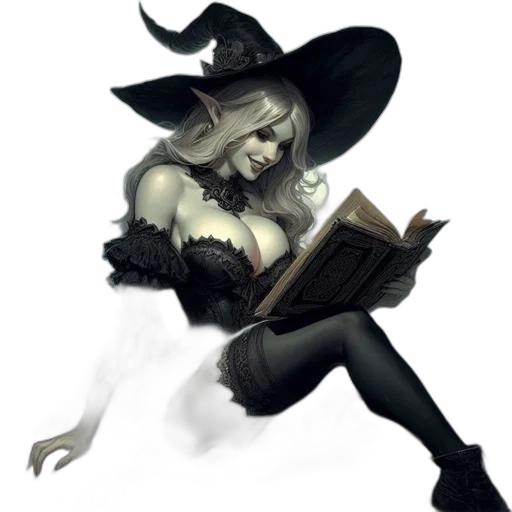 hat, staff, fantasy art, concept art transparent PNG cut-out