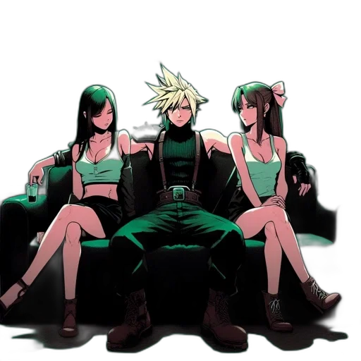 concept art, anime, pixel art, comic book art, fire, green, three, animated transparent PNG cut-out
