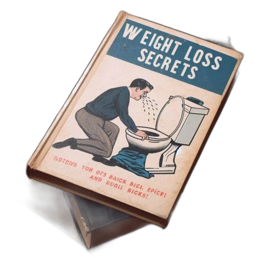 old, weight, loss, guide, shows, comic, scene, man transparent PNG cut-out