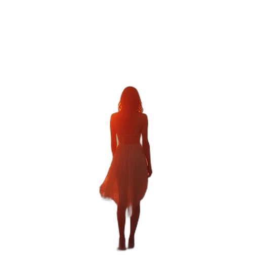 dress, creature, hair, robot transparent PNG cut-out
