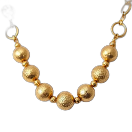 jewelry, golden, close-up, image, gold, necklace, textured, surface transparent PNG cut-out