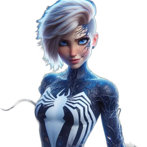 robot, comic book art, concept art, fantasy art, cartoon, blue, animated, female transparent PNG cut-out