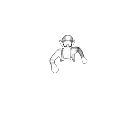 robot, creature, staff, weapon, pixel art, concept art, cartoon, comic book art transparent PNG cut-out