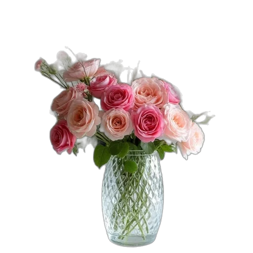 flower, crown, jewelry, 3d render, photorealistic, pastel, monochrome, large transparent PNG cut-out