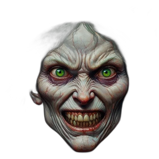 face, mask, creature, staff, photorealistic, concept art, fantasy art, 3d render transparent PNG cut-out