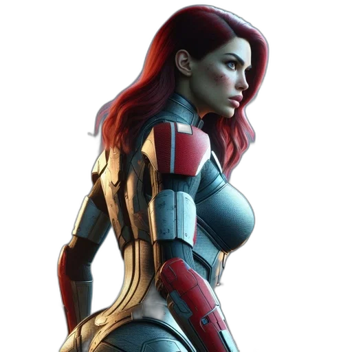 robot, concept art, comic book art, 3d render, fantasy art, red, chaotic, battlefield transparent PNG cut-out