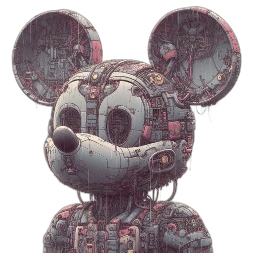 robot, mask, creature, face, concept art, 3d render, cyberpunk, fantasy art transparent PNG cut-out