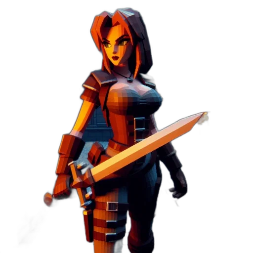 sword, weapon, staff, concept art, pixel art, 3d render, fantasy art, animated transparent PNG cut-out
