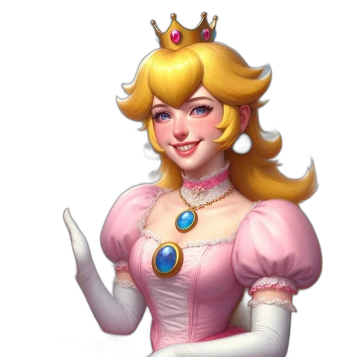 crown, dress, staff, face, concept art, pixel art, fantasy art, 3d render transparent PNG cut-out