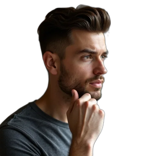 hair, face, staff, jacket, photorealistic, 3d render, concept art, cartoon transparent PNG cut-out