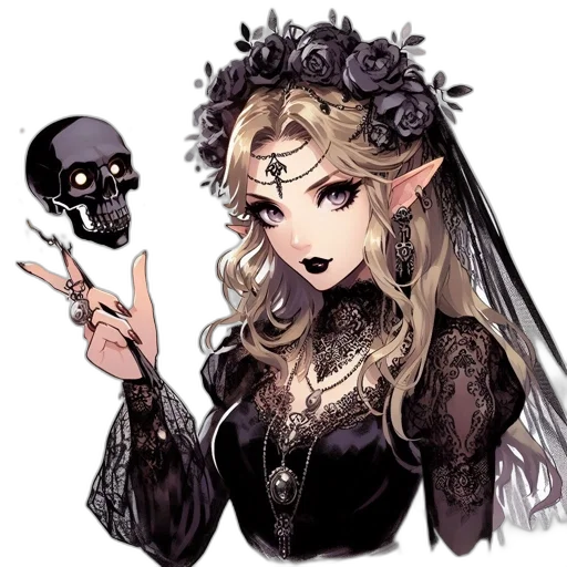 mask, crown, fantasy art, pixel art, concept art, cartoon, dark, monochrome transparent PNG cut-out