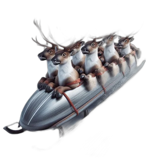 weapon, animal, food, creature, concept art, 3d render, underwater, reindeer transparent PNG cut-out