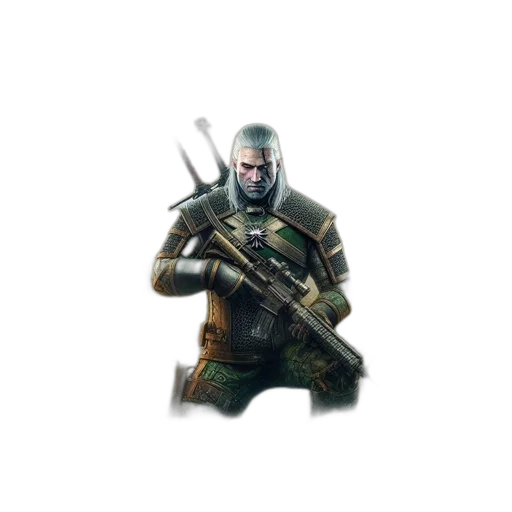 weapon, sword, staff, jacket, concept art, fantasy art, pixel art, 3d render transparent PNG cut-out