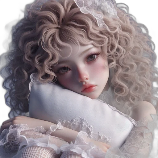 jewelry, creature, face, fantasy art, photorealistic, concept art, 3d render, snow transparent PNG cut-out