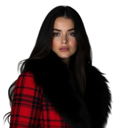 jacket, hair, dress, face transparent PNG cut-out