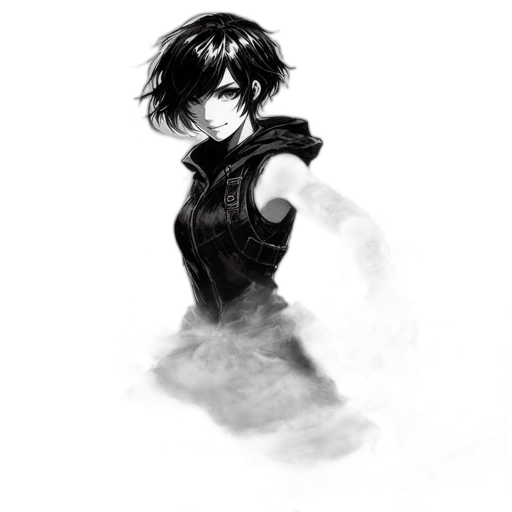mask, dress, jacket, face, concept art, fantasy art, pixel art, comic book art transparent PNG cut-out